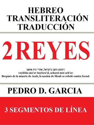 cover image of 2 Reyes--Hebreo Transliteración Traducción